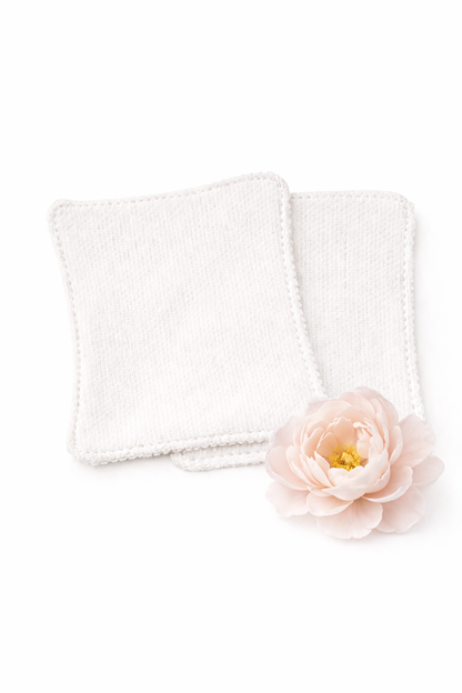 Toallitas desmaquilladoras reutilizables de algodón (pack de 5)