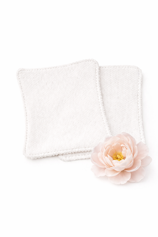 Toallitas desmaquilladoras reutilizables de algodón (pack de 5)