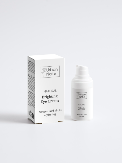 Contorno de ojos iluminador natural con ácido hialurónico para reducir ojeras y líneas de expresión