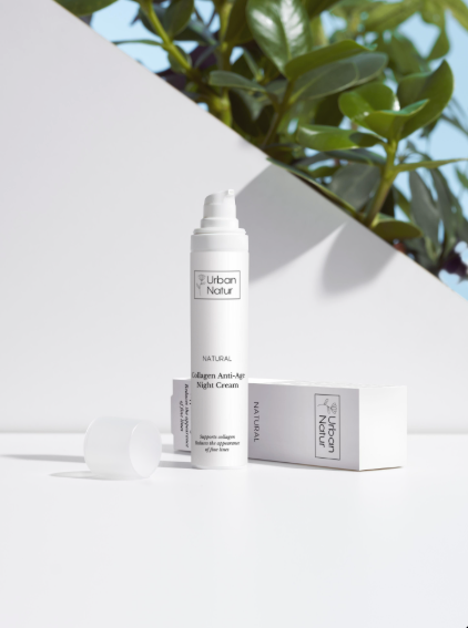 Crema antiedad con colágeno Urban Natur . Fórmula reafirmante con ingredientes naturales y antioxidantes, ideal para piel madura. Cosmética natural sin tóxicos que mejora la elasticidad, reduce arrugas y aporta firmeza para una piel rejuvenecida y radiante